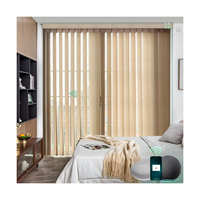 Cortina Automática Dream con Tela Integrada, Persianas Verticales Eléctricas Modernas, Ecológicas, Impermeables, Lisas, de Lujo, para Ventana Francesa