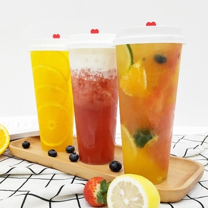 Gobelet jetable en plastique PP personnalisé avec couvercle, 16 oz, transparent ou givré, pour thé, café, fruits, lait, boissons, diamètre 90 mm - Product Image 4