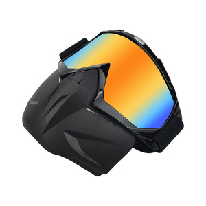 Masque de protection sportif anti-vent en polycarbonate pour moto, ski et course - Product Image 2