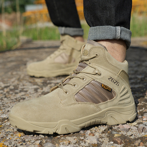 Nouvelles bottes de travail pour hommes montantes d'hiver Anti-Smash Anti-crevaison Protection du travail en acier Baotou avec tige en cuir - Product Image 4