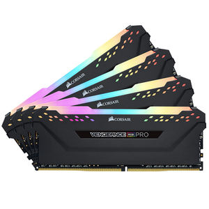 ใช้แล้ว <span class=keywords><strong>Vengeance</strong></span> <span class=keywords><strong>RGB</strong></span> Pro 64GB (4x16GB) DDR4 DRAM DDR4ชุดหน่วยความจำ C16 3200MHz-สีดำ - Product Image 3