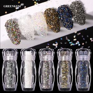 Cuentas de Cristal para Decoración de Uñas, Mini Cuentas de Cristal de 1 mm, Cristales AB Mixtos para Uñas, Cristales de Hadas en Botella para Manualidades - Product Image 3