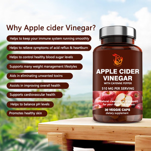 Cápsulas de vinagre de sidra de manzana OEM ODM con pimienta de cayena, limpieza natural y apoyo para su sistema digestivo. - Product Image 5