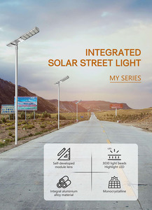 Nouveau design Funan Techo <span class=keywords><strong>Canal</strong></span> réverbère haute puissance énergie solaire tout en un réverbère solaire à LED 100W en gros - Product Image 4