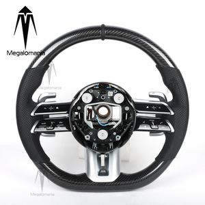 Volant en fibre de carbone compatible avec <span class=keywords><strong>Mercedes</strong></span> Benz W206 W463 W218 W212 W205 W204 W222 W221 W223 W213 GTS <span class=keywords><strong>GLA</strong></span> GLB GLC GLE GLS C63 - Product Image 1