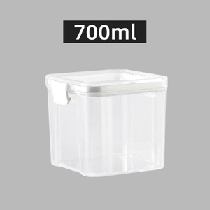 Food Grade Square Clear Airtight <b>Storage</b> <b>Jars</b> <b>Kitchen</b> Organizer <b>for</b> Snacks Nuts Grains Spices Wholesale - Product Image 4