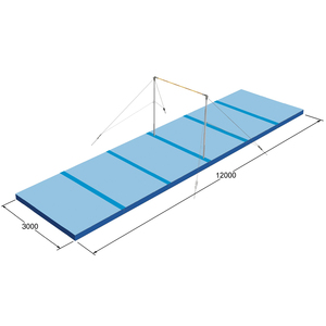Ensemble <span class=keywords><strong>de</strong></span> tapis d'atterrissage pour barres asymétriques et inégales, conformes aux normes FIG, produit <span class=keywords><strong>de</strong></span> sport et <span class=keywords><strong>de</strong></span> divertissement - Product Image 3
