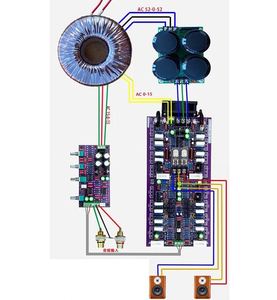 Mạch khuếch đại công suất A1-468 960W*2 4ohm WK5688 WY2963 HiFi âm thanh cao cấp, mạch khuếch đại công suất cao Class <span class=keywords><strong>AB</strong></span> 16 bóng đèn công suất - Product Image 6