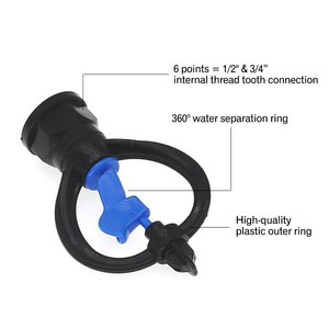 उच्च गुणवत्ता वाली सामग्री पानी सिंचाई स्प्रिंकलर प्लास्टिक 360 गियर ड्राइव रोटेशन तितली स्प्रिंकलर - Product Image 3