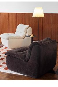 Sillón Moderno de Tela Verde con Respaldo Acolchado, Asiento Acolchado, Sofá Cama para Sala de Estar, Diseño Tapizado de Una Plaza - Product Image 2