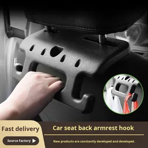 Multi-Functional <b>Car</b> Seat Back <b>Hook</b> & Armrest Handle for Elderly Children <b>Car</b> Headrest <b>Hook</b>-PP Material Interior Kits - Product Image 2