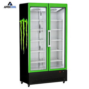 Réfrigérateur <span class=keywords><strong>vertical</strong></span> APEX avec porte vitrée pour boissons et <span class=keywords><strong>congélateur</strong></span> - Product Image 2