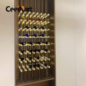 Casier à vin de luxe léger en alliage d'aluminium acrylique pour l'affichage et le stockage des restaurants de haute qualité et à bon prix - Product Image 2