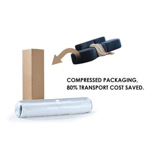 Sofá Seccional Modular Moderno y Cómodo, Relleno de Esponja, Diseño Curvo sin Estructura, para Sala de Estar, Hotel, Compresión al Vacío - Product Image 4