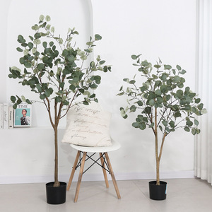 Artificial Eucalyptus <b>Tree</b> 120cm 150cm 180cm High Simulation Silk Flower Floor <b>Standing</b> Potted Plant Home Office Decor - Product Image 4