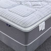 Matelas taille King Queen populaire bobine de mousse à mémoire de forme souple rouleau de ressort en latex naturel paquet dans une boîte matelas simple double complet