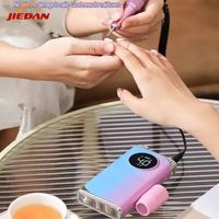 Taladro Eléctrico Inalámbrico Portátil Recargable de 40000 RPM para Manicura y Arte de Uñas, con Motor sin Escobillas y Cuerpo de Plástico