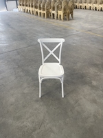 Chaises monobloc en résine plastique à dossier croisé en X pour événements, hôtels, restauration et banquets, vente en gros