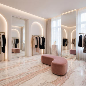 Encimera de Mármol Rosa de Noruega, Piedra Natural Moderna, Mesas Pulimentadas de Mármol para Recepción y Cocina - Product Image 6