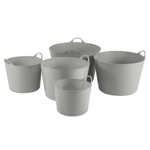 Custom Wholesale Price Large Measuring Plastic <strong>Flexible</strong> <strong>Bucket</strong> with Handle - Product Image 1
