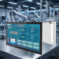 Panel HMI Industri 21.5 Inci RS485/RS232 VGA, USB All in One Monitor Layar Sentuh Ip65 Komputer Panel PC Industri