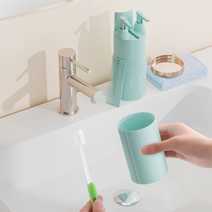 Ensemble <span class=keywords><strong>brosse</strong></span> à dents et dentifrice, étui de voyage en plastique, Portable, 5 pièces - Product Image 3