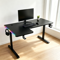 Support de casque lumineux haut de gamme personnalisable du fabricant d'origine à prix compétitif, noir, pour bureau de gaming, vente en gros