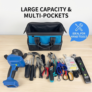 Wholesale Multi-Purpose Flat <b>Tool</b> <b>Bag</b> High Quality Water Resistant 12.2-in W x 7.1-in D x 8.7 -in L Zippered <b>Bag</b> - Product Image 2