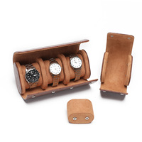Boîte d'emballage portable, organisateur individuel, étui de voyage pour montre avec motif crocodile, boîte de rangement, étui de présentation de montre fait main