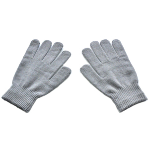 Người Lớn Mùa Đông Ấm Năm Ngón Tay Đơn Giản Acrylic Spandex Màu Rắn Ma Thuật Găng Tay - Product Image 3