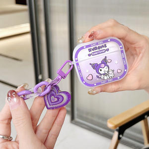 Poupée 3D pochacco avec cloche ornements bracelet écouteurs étui pour <span class=keywords><strong>Apple</strong></span> AirPods <span class=keywords><strong>Air</strong></span> Pods 1 Pro <span class=keywords><strong>2</strong></span> 3 housse casque boîte - Product Image 5