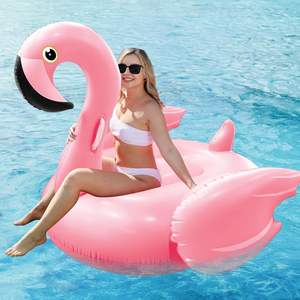 Flamingo Rosa Gigante Inflable de PVC, Flotador para Piscina para Adultos - ¡CREE Ondas! - Product Image 1