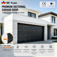 Porte sectionnelle automatique en verre et métal pour garage, panneaux en acier enroulables pour entrepôt ou logistique