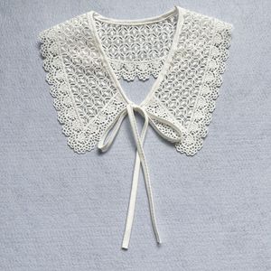 Robe d'été avec petit décolleté châle Décoration <span class=keywords><strong>Col</strong></span> Enfants Plié pour Porter un <span class=keywords><strong>Faux</strong></span> <span class=keywords><strong>Col</strong></span> Version Coréenne - Product Image 1