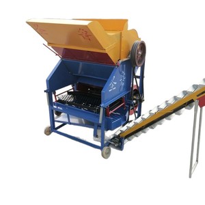 Mini Cosechadora de Cacahuetes, Máquina Recolectora Azul con Transmisión por Engranajes, Multifuncional para Uso Agrícola - Product Image 5