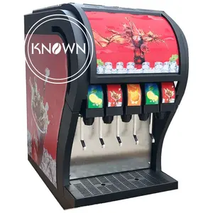 OEM Mesin Dispenser Minuman 5 Katup untuk Toko Minuman Dingin Soda Tekan Mesin Pengisi Penjual Otomatis