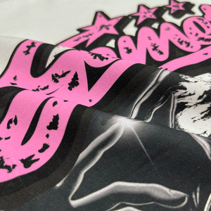 Vente en gros de t-shirts à col rond en coton de créateur t-shirt boxy surdimensionné à la mode t-shirt personnalisé avec impression graphique lourde - Product Image 6