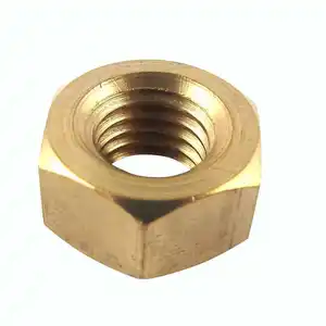 Factory Direct Sales Solid Brass Hex Nut Locking Panel Nut