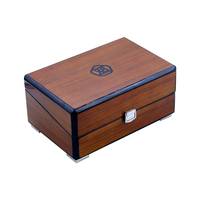 Boîte à montre en bois laqué brillant pour une seule montre, boîte de rangement pour montre de luxe, boîte d'emballage avec logo personnalisé, fabriqué en Guangdong