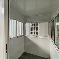 Conteneur de sécurité portable, poste de garde, kiosque de sentinelle extérieur étanche, cabine préfabriquée pour bureau temporaire, mini-maison
