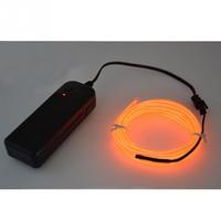Alimenté par batterie 10M bricolage Flexible néon EL fil lueur corde bande câble guirlandes lumineuses pour fête danse voiture décoration