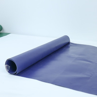 Rouleau de bâche PVC 600 g/m² bleu/gris/orange, bâche pour camion, bâche enduite de PVC, tissu industriel.