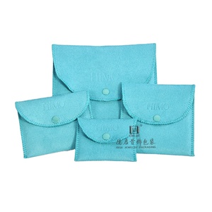 DEQI customizzato eco-friendly durevole in velluto marsupio gioiello imballaggio patta borsa regalo per anelli orecchini <span class=keywords><strong>collane</strong></span> - Product Image 1