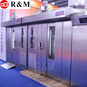 RM la industria al por mayor equipo de panadería carro quemador de gas gran estante rotatorio horno para la venta máquina usada proveedor de China pakistaní - Product Image 3