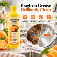 Liquide vaisselle OEM personnalisé, formule douce pour les mains, pour le lavage et l'entretien de la vaisselle de cuisine à la maison