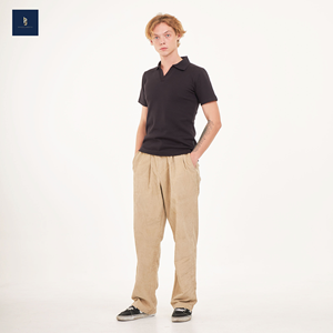 เสื้อยืดแขนสั้นสำหรับผู้ชายผ้าวาฟเฟิลผ้าวาฟเฟิลสำหรับใส่ทำงานในประเทศไทยออกแบบเองได้ใส่สบาย - Product Image 5