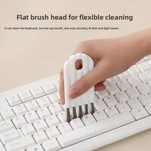 Hca25 PP Material multiusos taza rizada <span class=keywords><strong>tapa</strong></span> cepillo teclado espacio limpieza aire cojín peine botella <span class=keywords><strong>tapa</strong></span> ranura herramienta de limpieza - Product Image 2