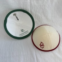Kippas et Yarmoulkes personnalisées en sergé de coton imprimé numériquement, écologiques, pour Bar Mitzvah, Mariage et Synagogue