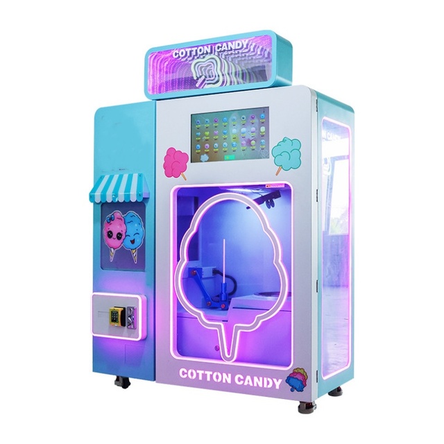 Sugar Automatic Fancy Cotton Candy Makine Machine Cotton Candy Vending Machine