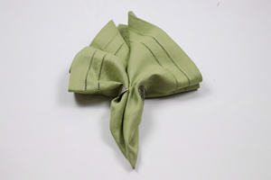 Nappe de table en lin de luxe, design boutique, 100 % lin, faite à la main, 60x60cm, ourlet doublement cousu - Product Image 3